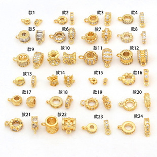 ��ɫ18K����ʯͰ��܇݆����鎧���h��ͨ���������diy����C44
