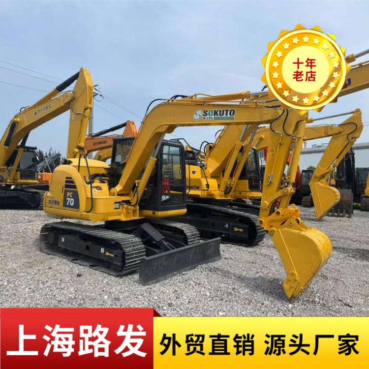 Komatsu PC70 micro excavadora pequeña excavadora grúa de carretilla de segunda mano gancho de carretilla de segunda mano exportación