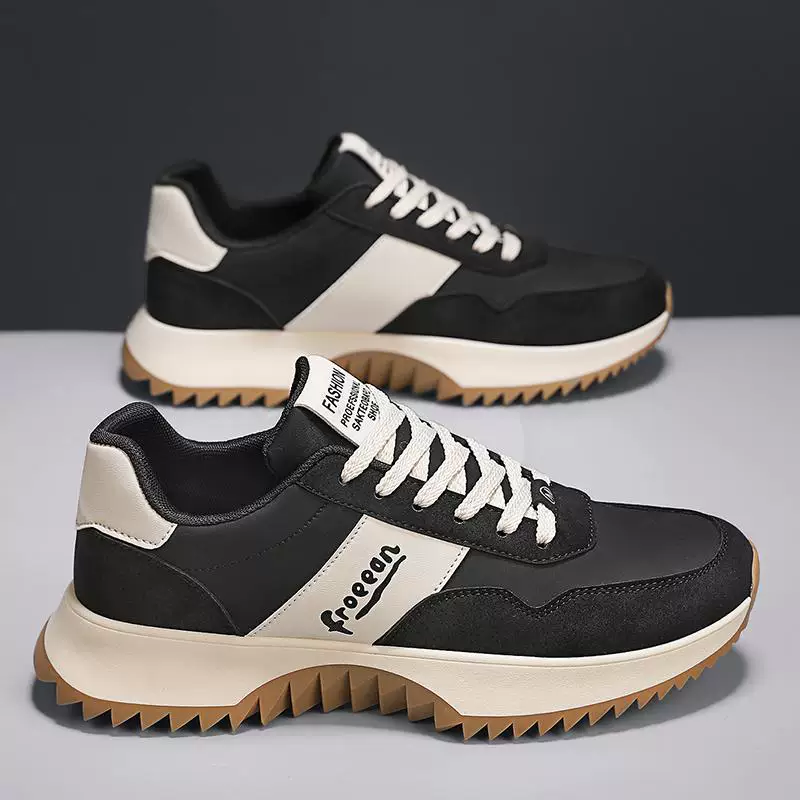 Для Forrest Gump shoes мужчин осенью круглым носком дышащие тканевые повседневные туфли цветовой подбор стильные туфли с мягкой подошвой нескользящие спортивные кроссовки для бега
