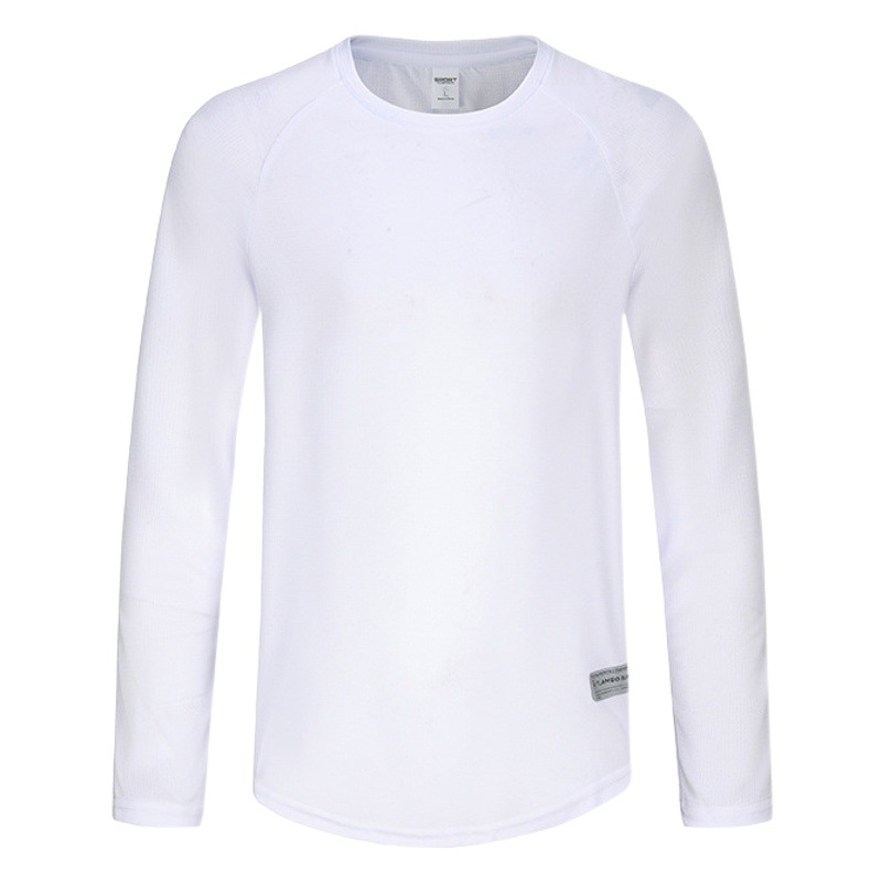 2024 primavera y verano nueva camiseta de secado rápido para hombres corriendo de manga larga ropa de fitness de tiro ropa de entrenamiento ciclismo deportes top
