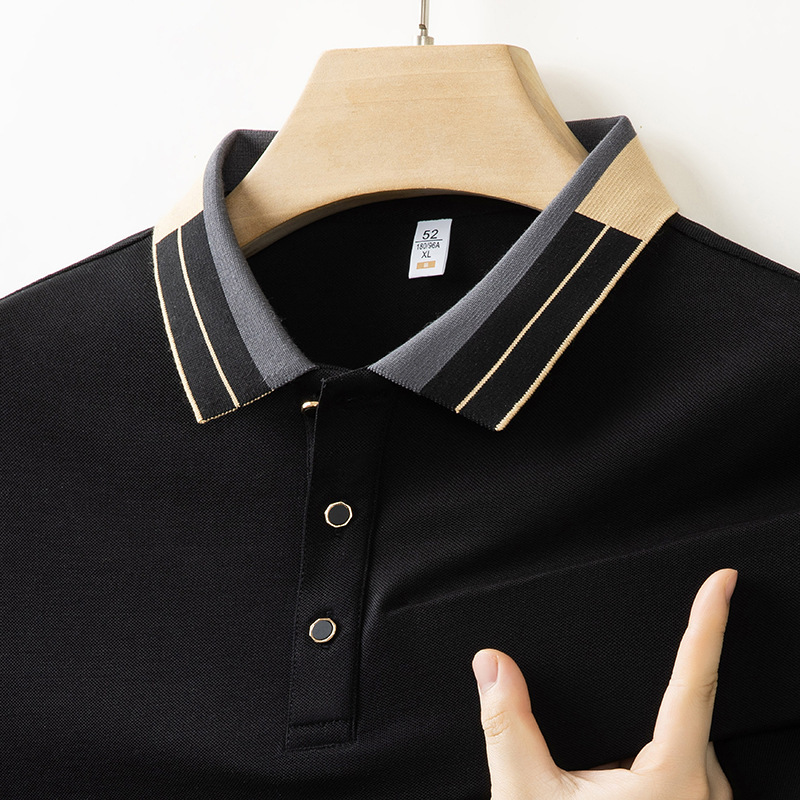 Men's Clothing Summer Men's Short Sleeve T-Shirt Casual Stylish Solid Color Lapel Thin Breathable Cool Top For Men_voghion.com