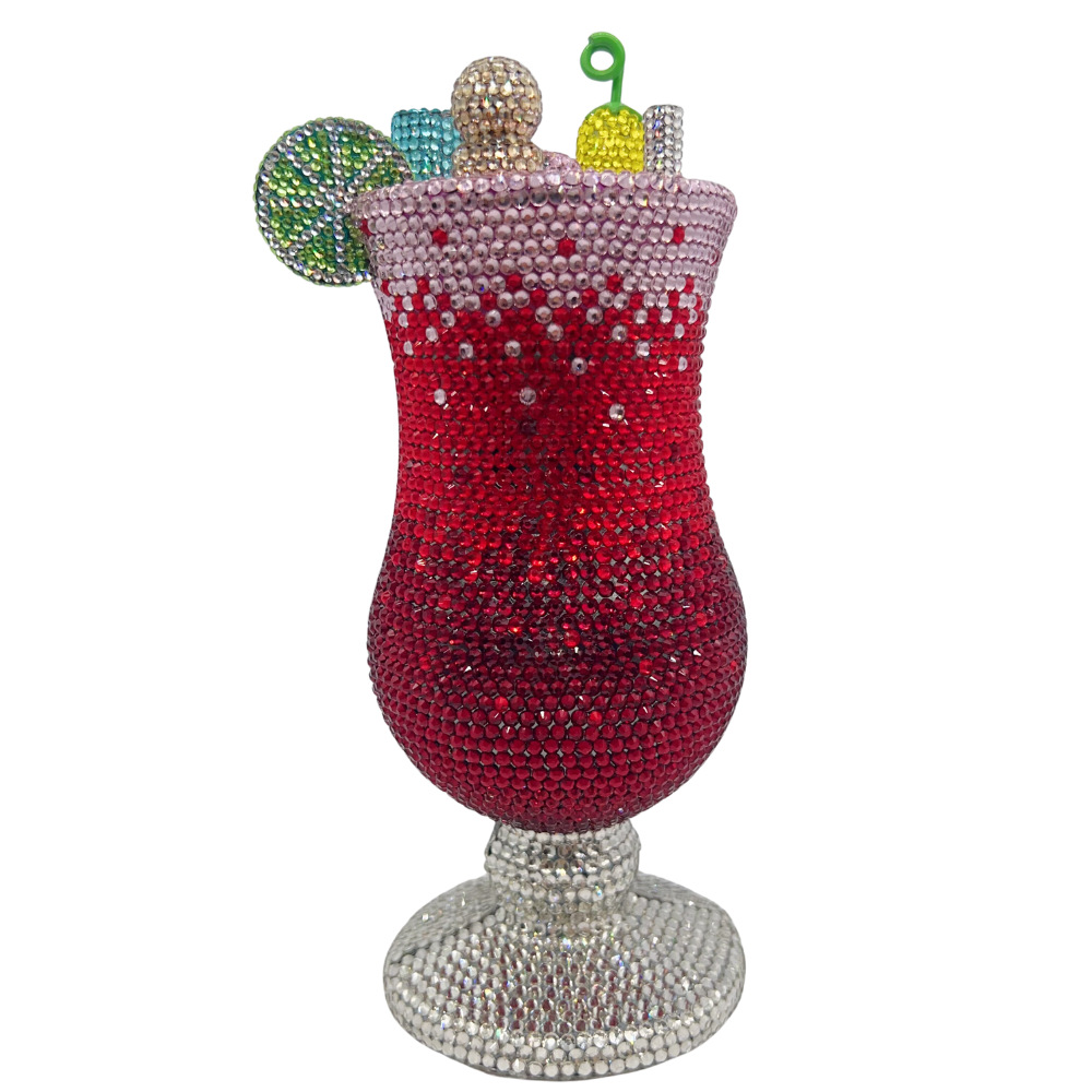 Túi clutch nữ đính đá dạ hội cầm tay phong cách cocktail — rượu vang đỏ, màu đỏ, màu đỏ tím, Bản giao hưởng màu tím chi tiết 2