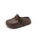 Thick-soled slippers women's Korean-style Instagram style outdoor EVA soft-soled half-bag flat-soled sandals and slippers Birkenneth shoes