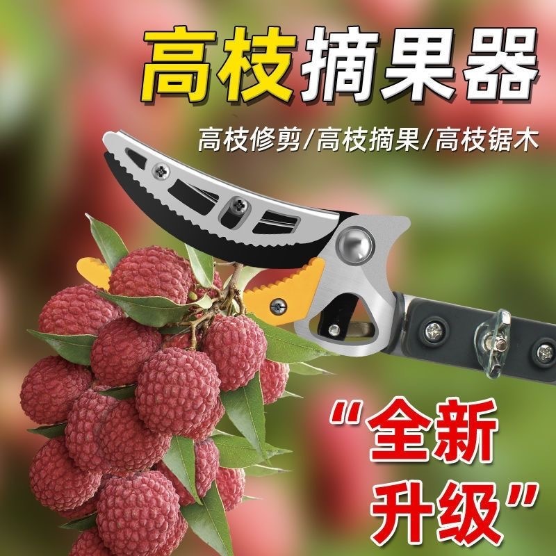 摘果剪摘果器摘水果荔枝龙眼枇杷伸缩高空剪采摘果子神器加长剪刀|undefined