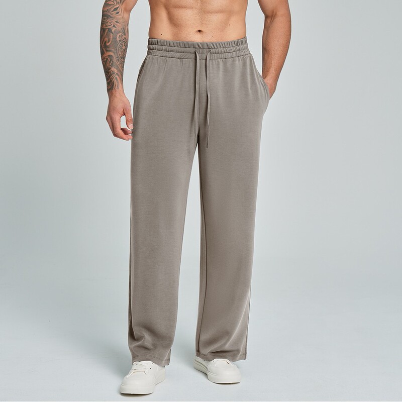 Cross-Border Men's Modal Ultra-Skin-Friendly Breathable Sports Jogging Hiking Fitness Casual Straight-Leg Pants 5090