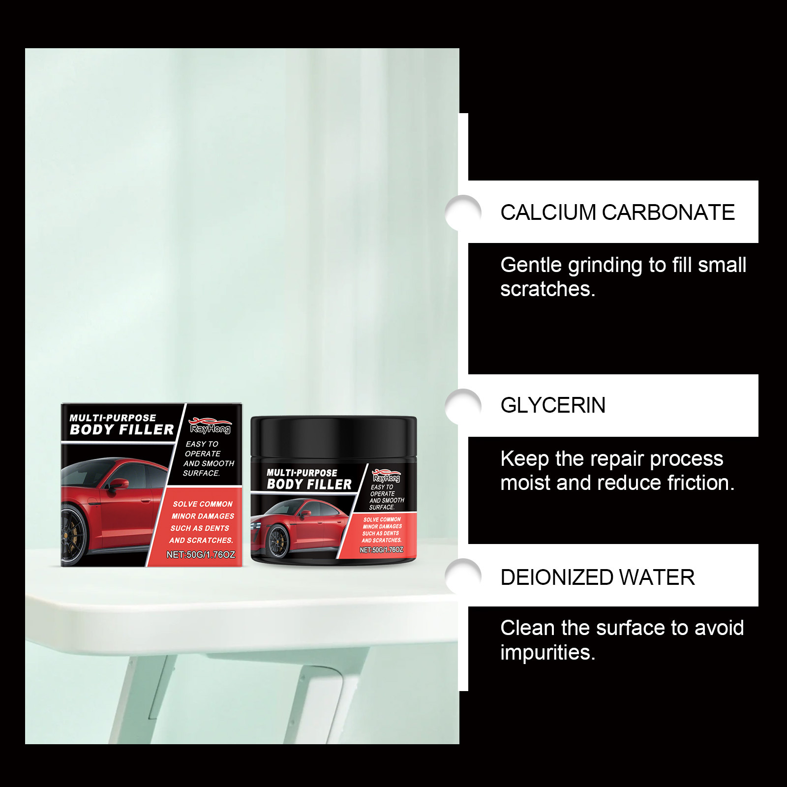 Rayhong Car Scratch Care Wax DIY Car Paint Fine Scratch Removal Polishing Paint Care Scratch Wax