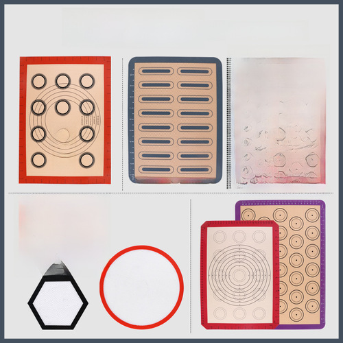 Breathable silicone fiberglass baking mat, high temperature resistant, non-stick oven mat, oven protection, cookie flat baking mat, wholesale