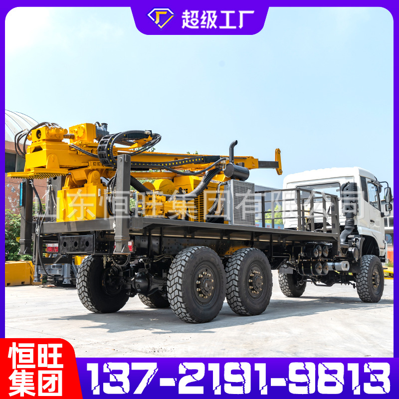 Máquina de perforación de núcleo de cuerda, muestreo completo de roca y suelo, perforación de núcleo, exploración y estudio, vehículo hidráulico completo