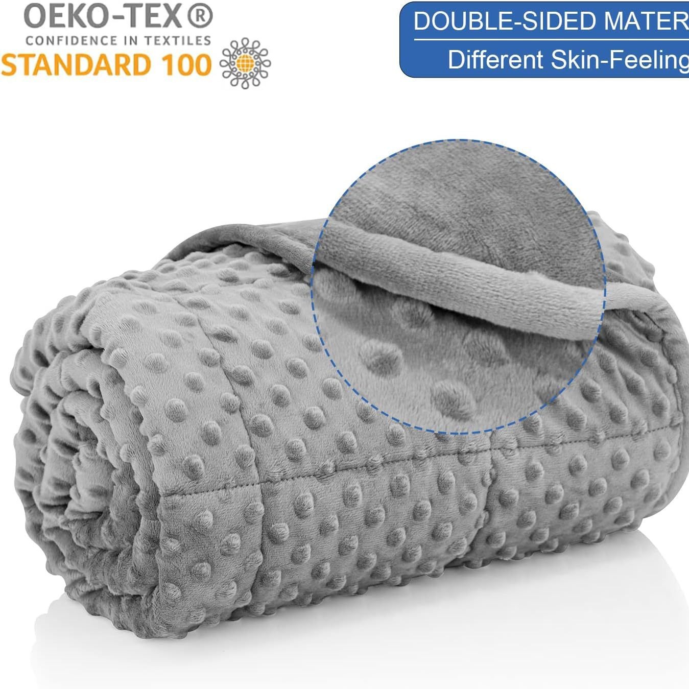 Suministro directo de fábrica Amazon transfronteriza súper suave manta de gravedad cubierta de cuentas de vidrio llena de gravedad edredón abrigo