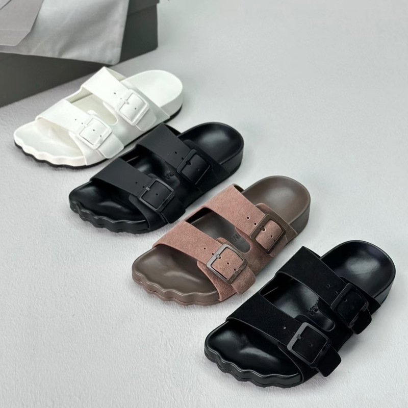 High-Quality Paris Birkenstock Five-Toe Suede Slippers for Men and Women, Casual Fashion Slide Sandals, Trendy Couple Shoes