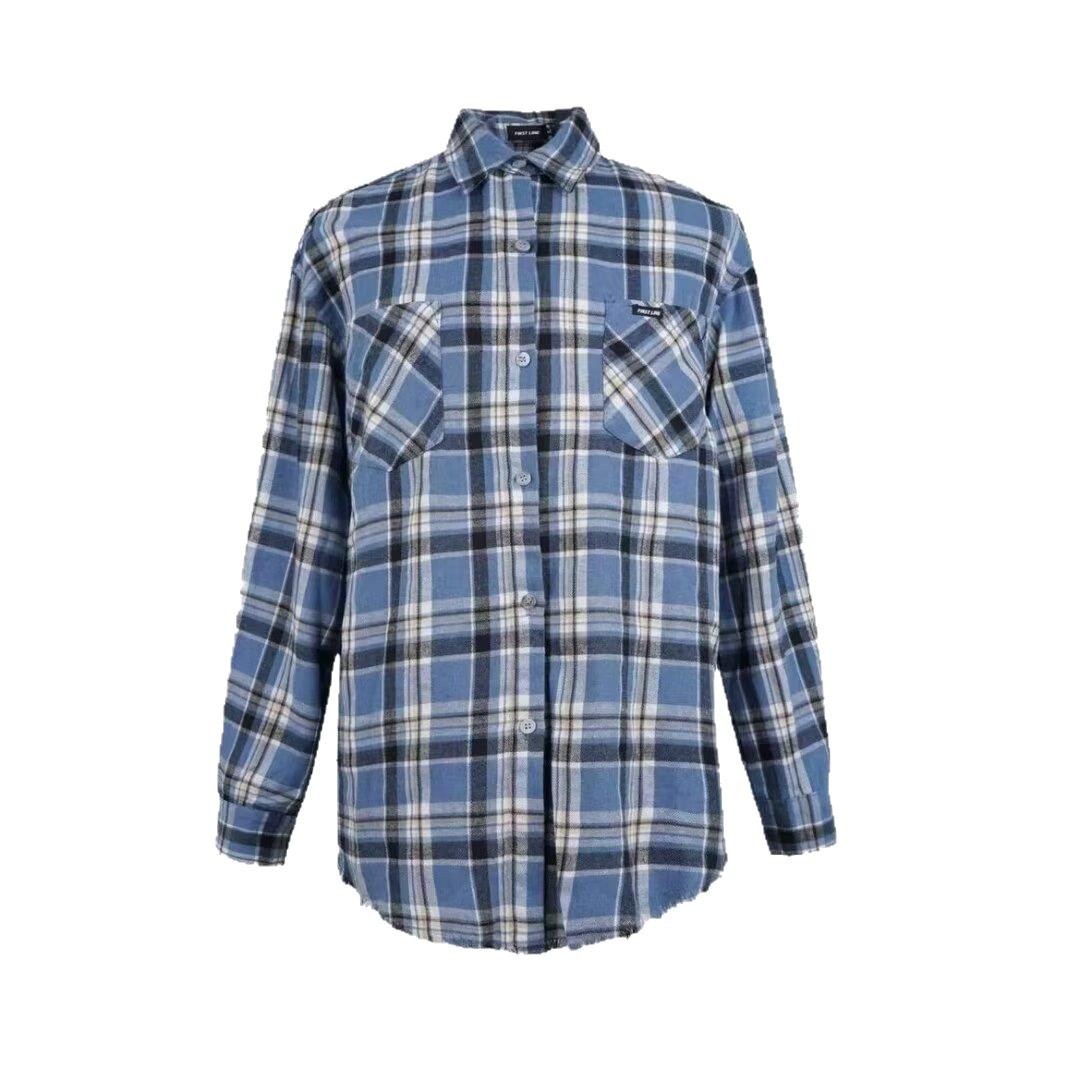 Plaid INS Neue Standard Trendy Langarm Elegante Jugend Beliebte Männer Harajuku Mode Frühling Herbst Hemd Täglichen_voghion.com