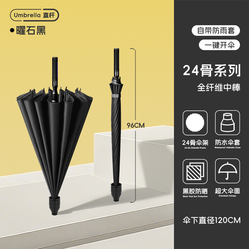 全自动晴雨伞批发劳斯莱斯加厚加大号开收两用热卖遮阳伞长柄雨伞|undefined