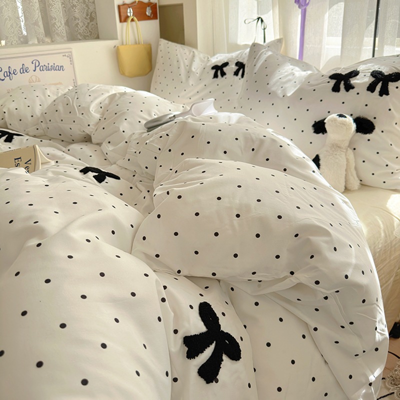 리본 - 도트 화이트