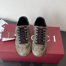 欧洲站G家新款阿甘德训鞋女真皮透气舒适耐磨防滑百搭时尚男士鞋