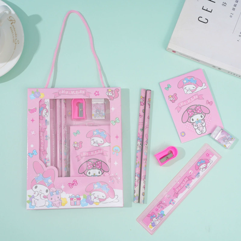 Набор канцелярии Sanrio Kuromi / Melody / Cinnamoroll — пенал-подарочная коробка, набор для студентов