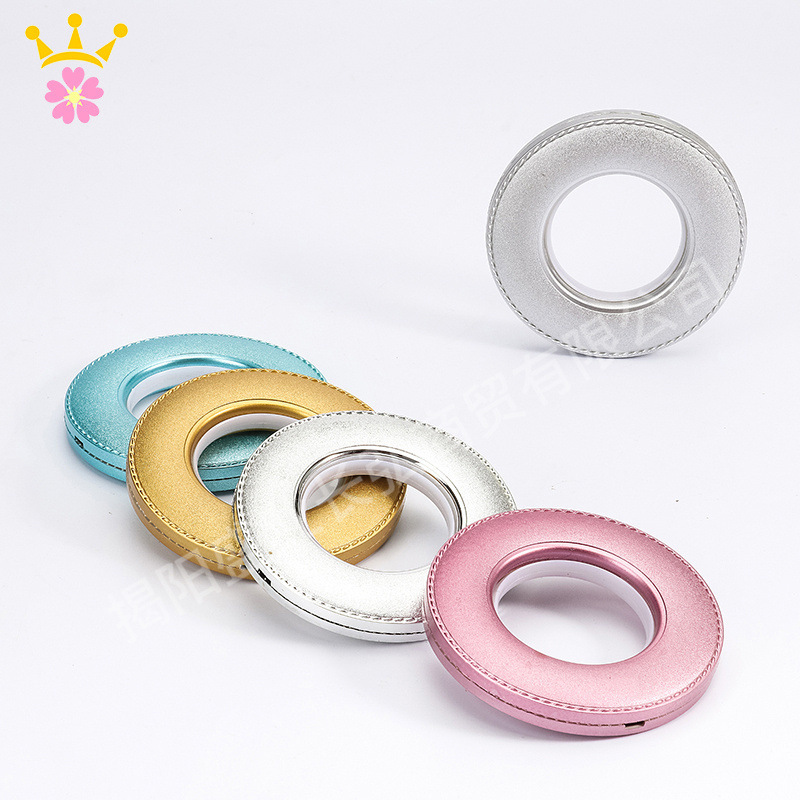 Thickened Cloth Buckle Art Circle Plastic Ring Curtain Ring Silencer Punched Ring Roman Ring Curtain Buckle Curtain Accessories Eyelet