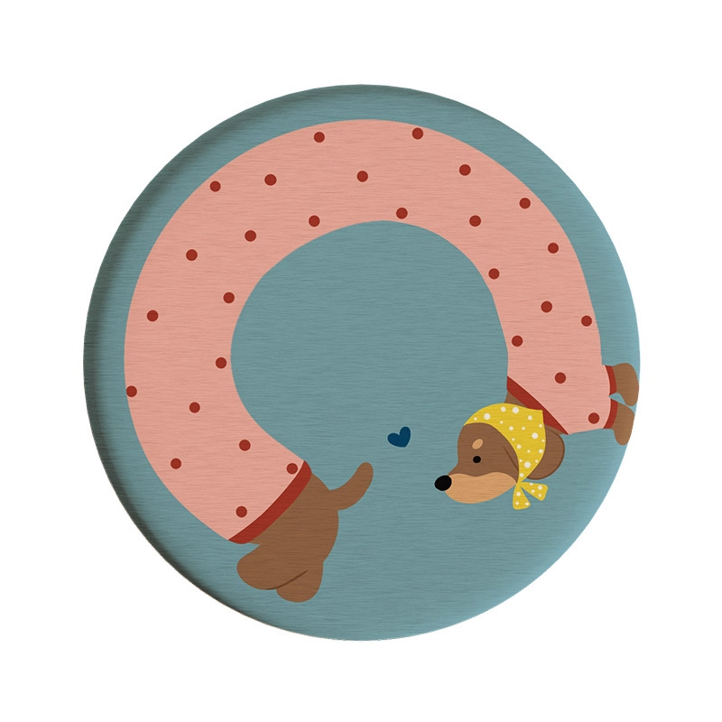 Posavasos de café de oficina de dibujos animados, posavasos de escritorio, posavasos de agua redondos, almohadillas absorbentes de agua de barro de diatomeas, encimera de secado rápido