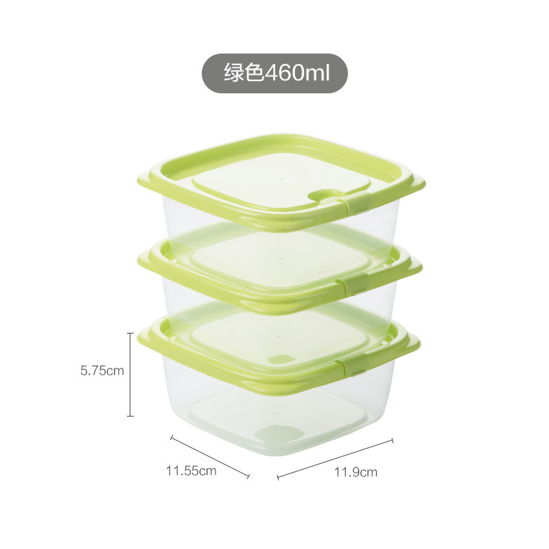 Camellia con cubierta caja de almacenamiento de refrigerador caja de congelación de alimentos rectangular cocina caja de almacenamiento de plástico fresco