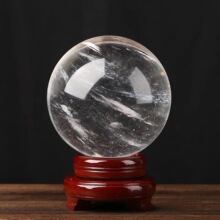 厂供白水晶球摆件家居玄关摆饰风水球工艺品开业礼品熔炼水晶球