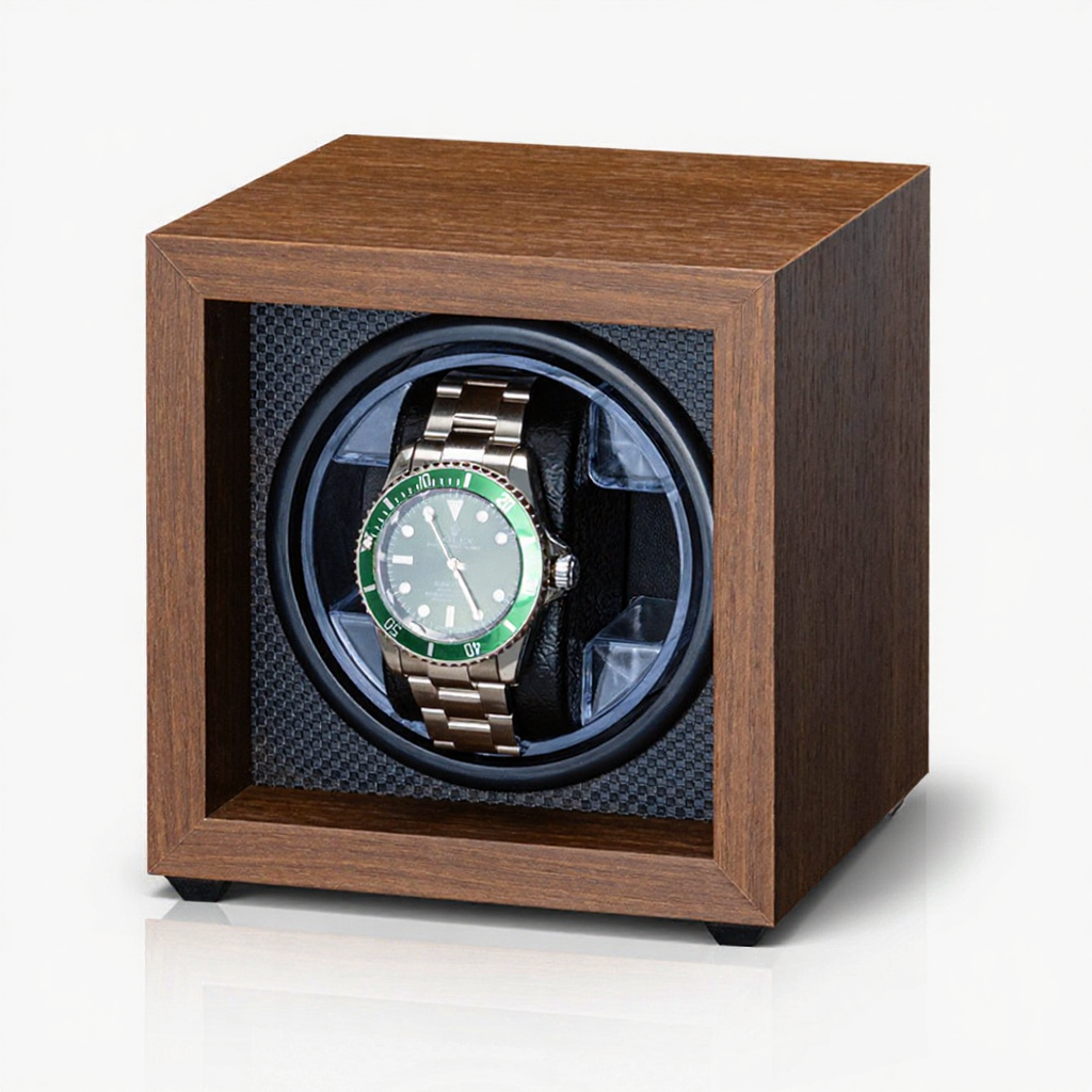 Walnut High-End Automatic Mechanical Watch Shaker Electric Watch Box Silent Household Winding Watch Turner