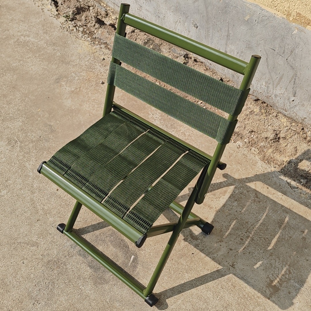 Wholesale 45.50 premium wide-back train stool, portable folding chair for outdoor camping and car use