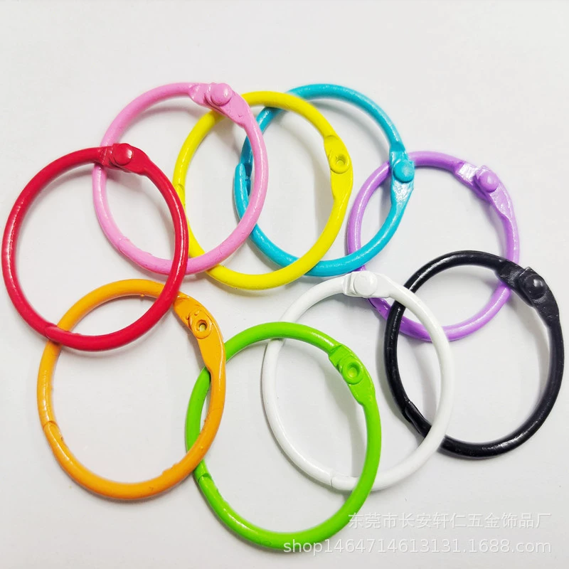 Заводская поставка 9-цветная карта краски с кольцом стального каната, кольцо открытия, другой цвет объемная договорная
