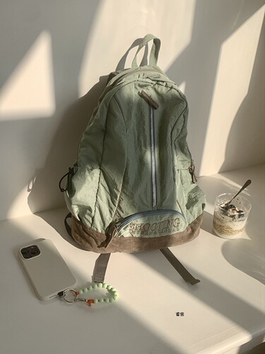 DIY  New Model Korean Instagram Influencer Same Style Large Capacity University Students Double Shoulder Bag Casual Backpack Trend