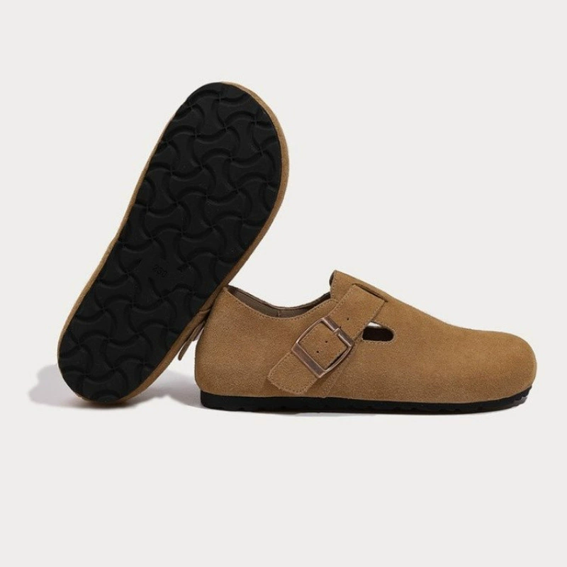 Все включено туфли Birkenstock для женщин, осень-зима, большие хлопковые туфли, снегоступы, мягкая кожа, толстоносые Birkenstock
