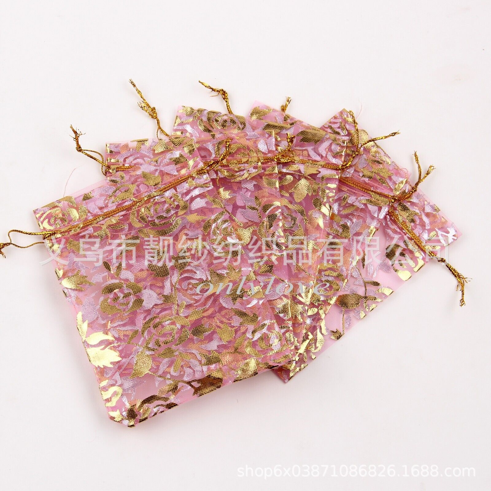 Розовая роза;7*9