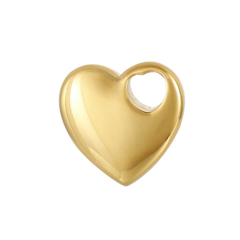 1 Piece Stainless Steel 18K Gold Plated Heart Shape Pendant display picture 6