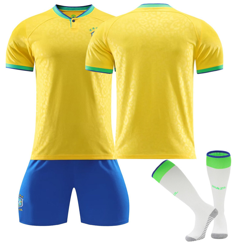 22-23 Brazil Home New Number No Number with Socks