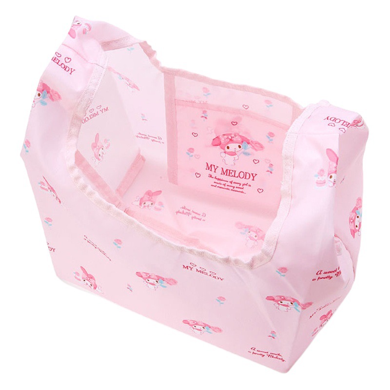 日本のハローキティ収納バッグ、楽しいクロミ収納バッグ、精巧な仕上がり、超軽量折りたたみショッピングバッグ