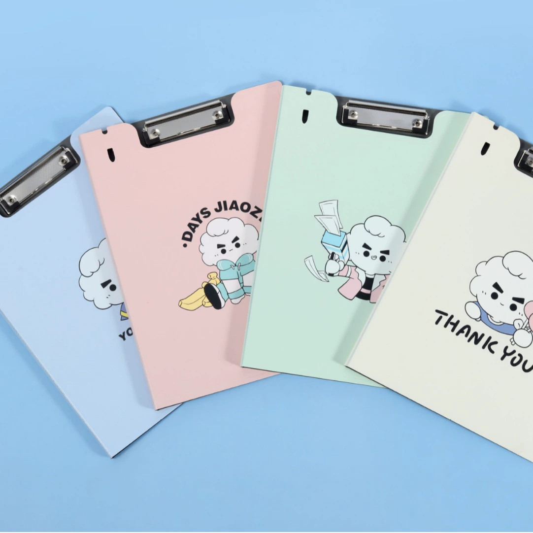 Kangbai Cartoon universal cute folder, notebook, storage system, increased thickness