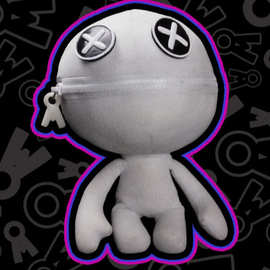 跨境新款DOODLE BONES plush 波比游戏时间第五章毛绒玩偶公仔