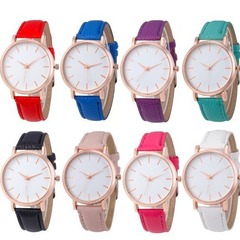 新款外貿熱銷石英表簡約刻度女士手錶學生休閒腕錶批發男女手錶
