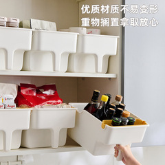 高所収納ボックス ハンドル付き キッチン天井収納キャビネット 吊り戸棚 深い収納ボックス 寝室 リビング雑貨棚