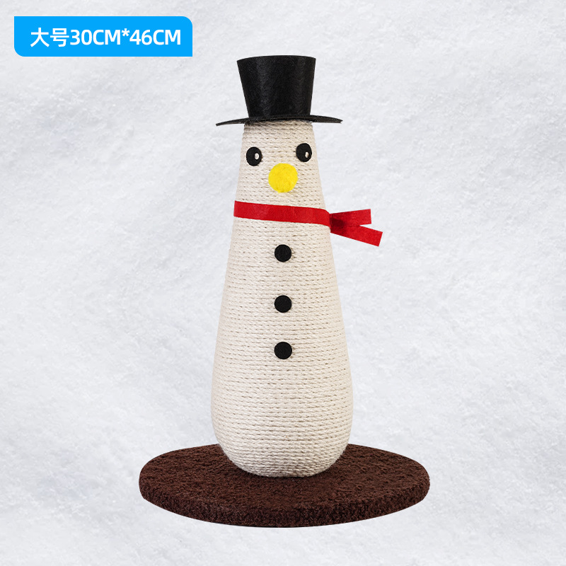 귀여운 눈사람 사이잘 스크래치 포스트