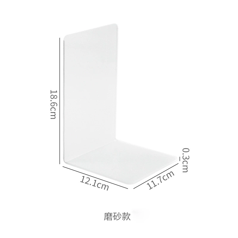 Acrylic transparent book Student desktop storage separation book file bookshelf office information frame