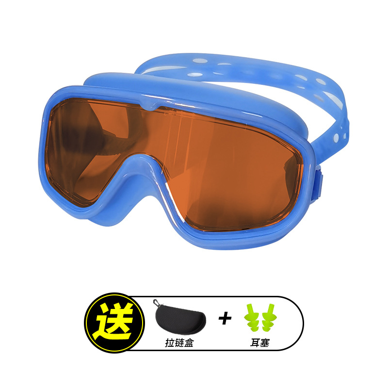 Gafas de Natación de Marco Grande de PC Impermeable y Antivaho para Natación y Buceo