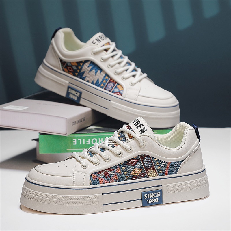 Zapatos de hombre de primavera y verano 25 nuevas tendencias simples y de moda, zapatillas de deporte casuales de todo fósforo de cuatro estaciones, zapatillas de deporte cómodas sin cordones