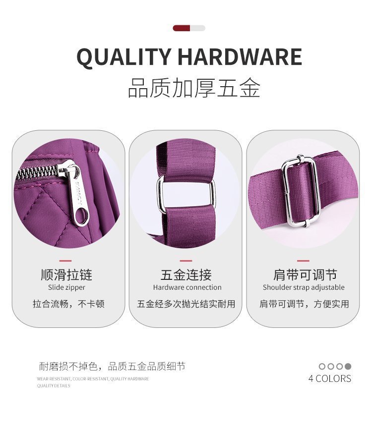 New casual single-shoulder crossbody bag, Oxford fabric bag, simple and fashionable European and American women's bag, cross-border one-piece delivery worldwide undefined