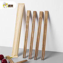 识原木木质一次性筷子饭店便宜高档家用餐具独立包装竹筷子商用套