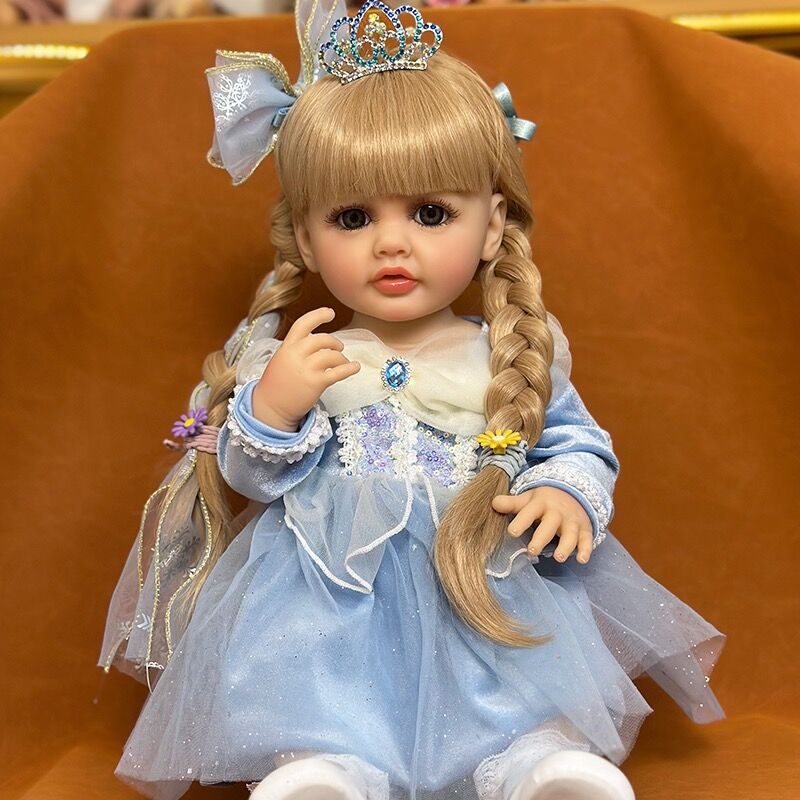 Muñeca Bebé Simulado 55 cm de Vinilo para Niños