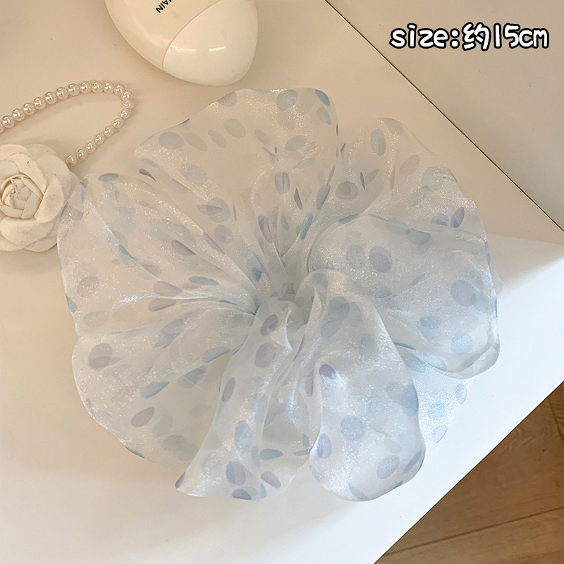 Anillo para el cabello de intestino grueso de gran tamaño coreano, bufanda cuadrada de alta calidad femenina, cuerda para el cabello, banda elástica y duradera, flor de viento perezosa