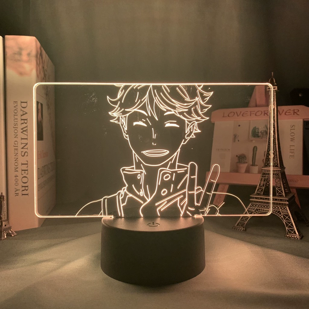 Акриловая ночная LED-лампа с волейболом, минифигура, 3D, подарок на день рождения