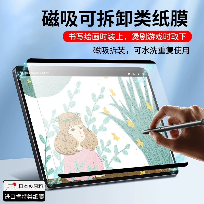 Подходит для планшетов Xiaomi, защитная бумажная плёнка типа 5/5 Pro, магнитное съёмное MIPAD, матовая для письма/рисования, стальное (защитное) покрытие