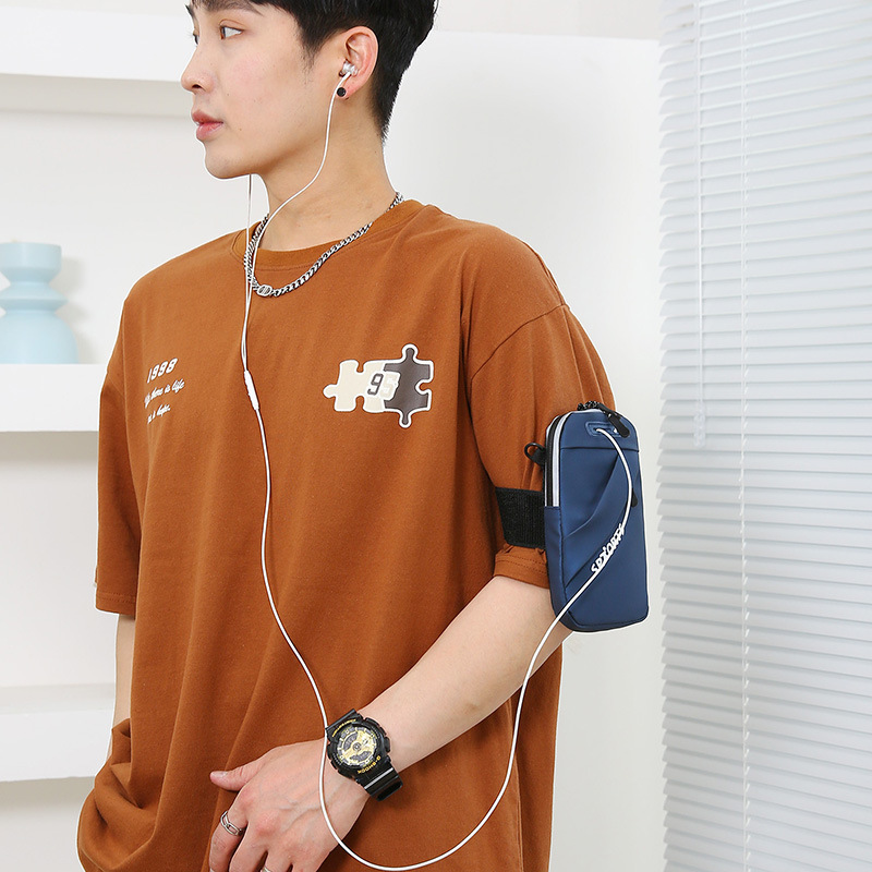 Multifuncional para correr bolso de brazo para teléfonos móviles 2025 nuevo bolso deportivo al aire libre moda portátil para hombres un hombro mochila