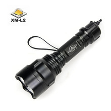 XM-L2铝合金户外强光电筒18650充电远射打猎强光手电T6露营手电筒