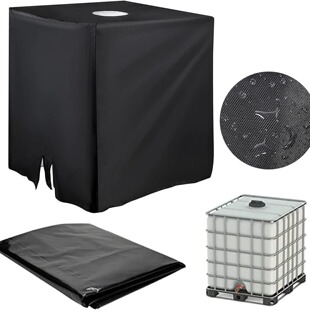 Cross-border hot sale IBC ton barrel cover 1000L outdoor 190T water tank cover waterproof and dustproof heat insulation factory bucket cover
