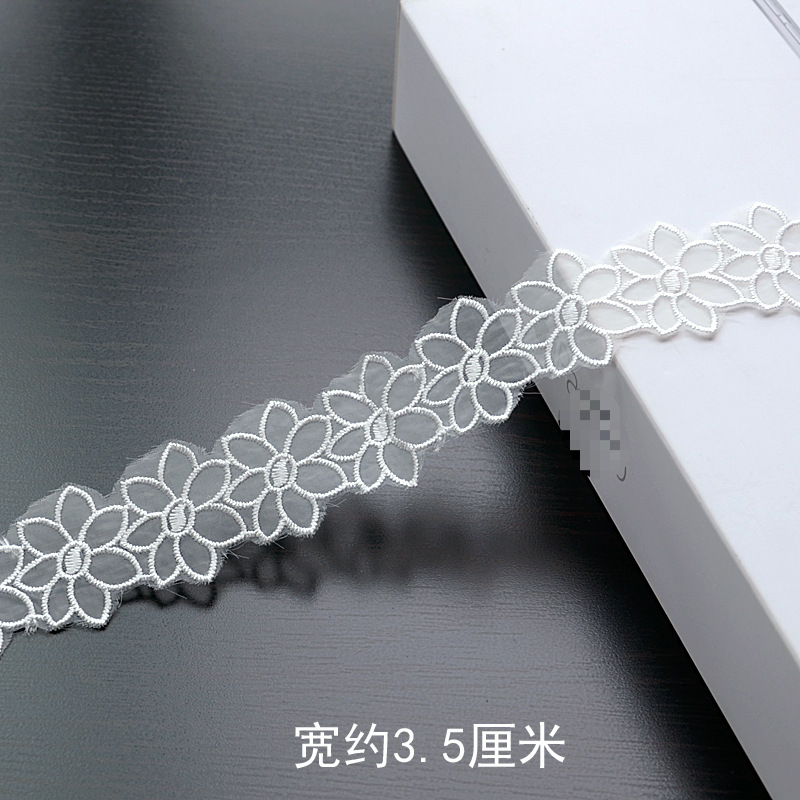 Y8YO bordado encaje vacío soluble en agua accesorios de encaje accesorios de ropa material de decoración DIY tocado hecho a mano